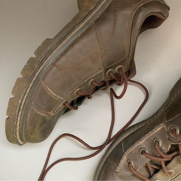 Airwalk Y2K Vintage Throwback Brown Loafer Shoe 12 Faux Leather Grunge Chunky main image 13